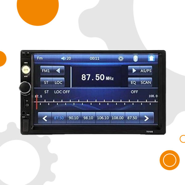 Autoradio Bluetooth Stereo, 2 Din 7″ Touch Screen HD Multimediale con retrocamera in regalo